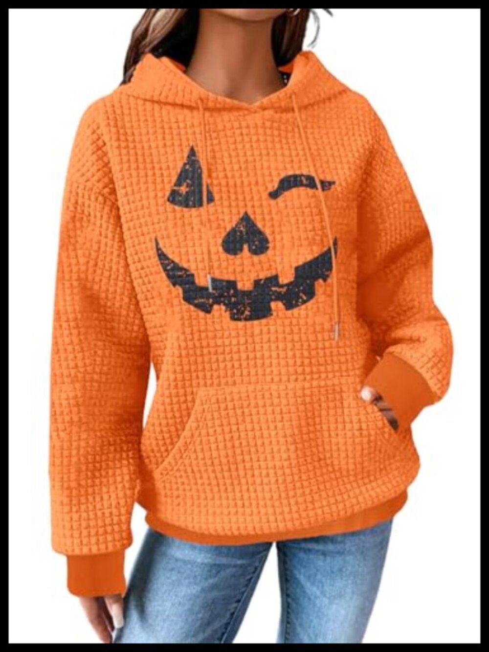 Womens Halloween Ghost Pumpkin Graphic Long Sleeve Sweatshirt Pullover